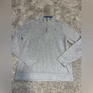 Medium youth vineyard vines gray quarter zip